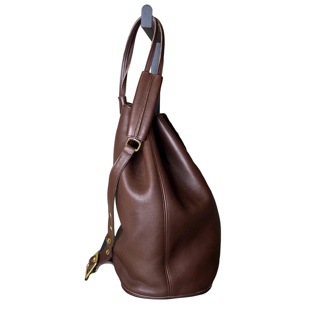 Vintage COACH Mahogany Glove Tanned Leather Sling Backpack Shoulder Bag 9929 - Picture 5 of 16